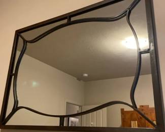 Large Metal Mirror.
