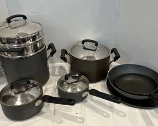 Set Of Pots And Pans By Calphelon.