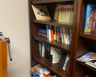 Cherry Wood Bookcase Six Shelves