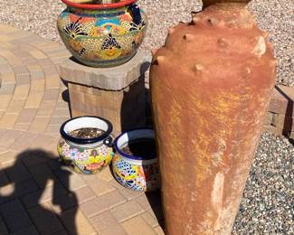 Talavera And Earthware Pots