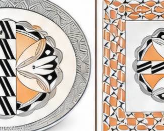 Geometric round & square plates