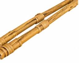 Pair of decorative bamboo