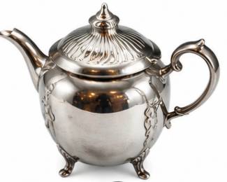 Vintage silver-tone handled bowl.