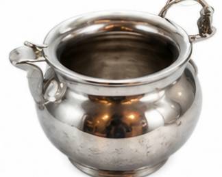 Vintage silver-tone handled bowl.