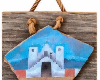 Southwestern adobe wall plaque; very unique