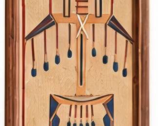 Framed Southwestern artwork