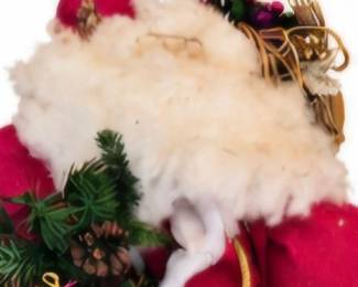 Large plush Santa decoration