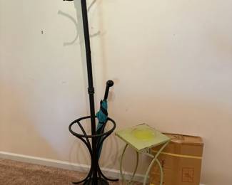 Coat Racks 2 Green Metal Table