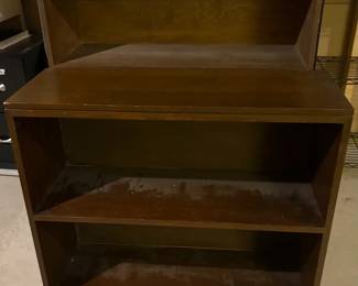 Wooden shelves