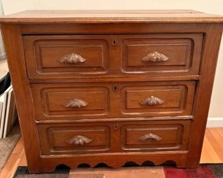 Antique Wooden 3Drawer Dresser