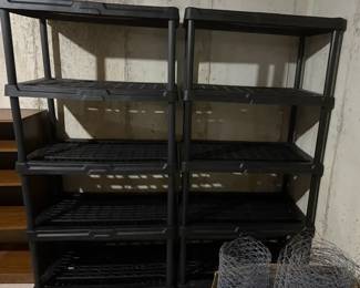 Black Plastic Shelves