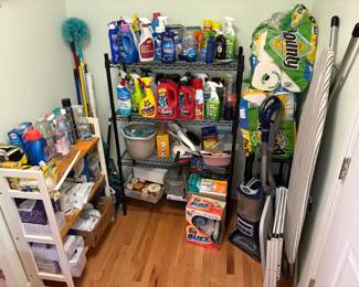 Shark Vacuum, Cleaning Shelving Mystery Lot
