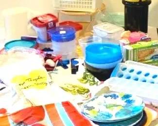 Plastic Storage Containers, Platters, More