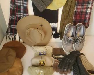 Mens Hat GLOVE Shoe Sz 10, Lot