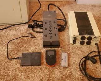 Paper Shredder, Automatic LINE stabilizer, Belkin Power Strip