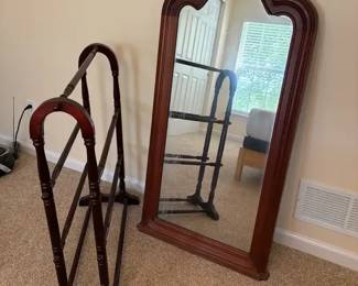 Mirror and Quilt Rack