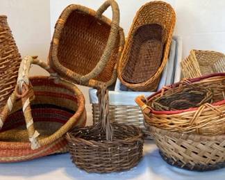 Assortment of Decorative Baskets