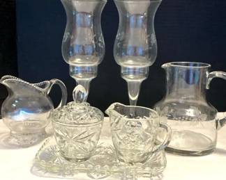 Vintage Cut Glass and Etched Glassware