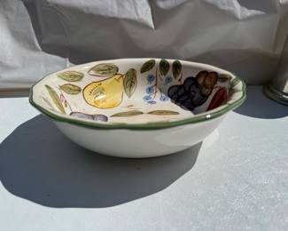 Emerald Italy Fruit Pattern Ceramic Bowl