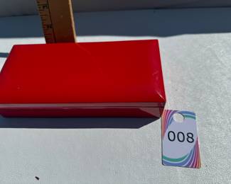 Red Lacquer Jewelry Memory Box