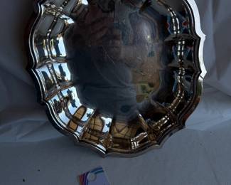 Gorham Chippendale Silverplate Scalloped Bowl