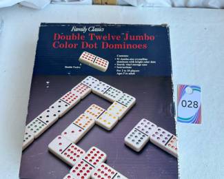 Family Classics Double Twelve Jumbo Dominoes Set $6.00