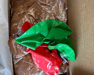 Lot of 2 Inflatable Reindeer