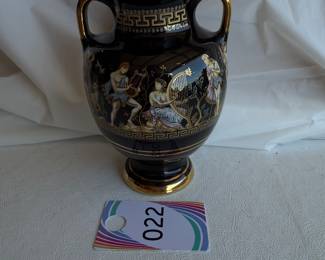 Greek Mythology Reproduction 24K Gold Accent Amphora $12.00