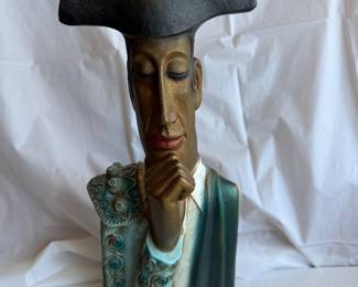 Austin Productions Mid Century Matador Bust Sculpture