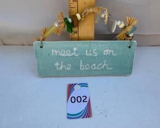 Meet us on the Beach (has a crack) $3.00