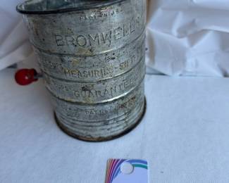 Bromwell Steel Hand Crank Flour Sifter