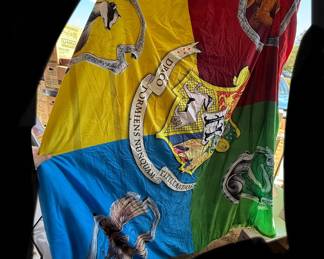 Harry Potter Hogwarts Crest House Colors Heavy Quilt