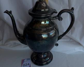 Ornate Silverplated Teapot Coffee Server