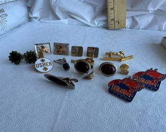 Lot of Cufflinks and Tie Tacs