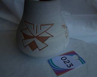 Marion Selwyn Jones Studio Pottery Vase Native Style