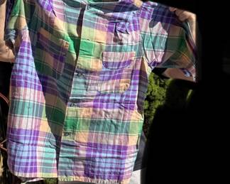 Purple Plaid Shirt, Size Unknown $8.00