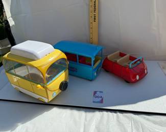 3 Peppa Pig Vehicles $15.00