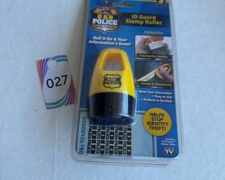 Identity Theft Guard Stamp Roller $4.00