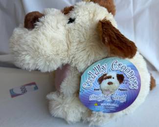 Cuddly Cushions Fluffy White Dog Plush Stuffed Toy $6.00