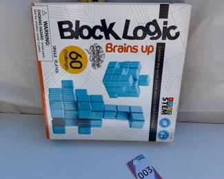 Block Logic Brains Up 3D Building Puzzle Game $7.00