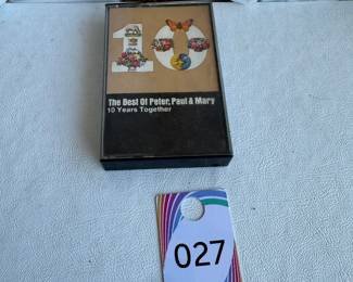 Peter Paul and Mary Ten Years Together Cassette Tape
