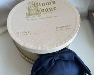 Blums Vogue Chicago Blue Lace Cocktail Fascinator