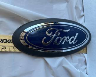 Large Ford Oval Grille Trunk Emblem Badge Blue