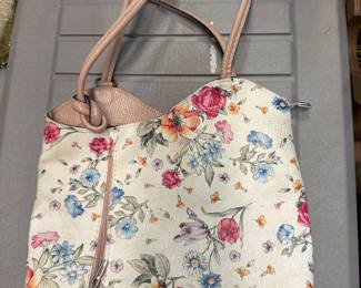 Italian Floral Purse Shoulder or Backpack $15.00