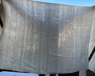 Mexican Handwoven Heavy Fringed Cotton Table Runner