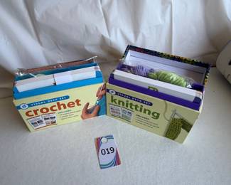 Vintage Leisure Arts Crochet Knitting Card Starter Kits $7.00