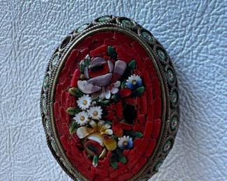 Micro-Mosaic Brooch Pin $50
