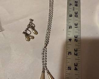 Rhinestone and Pearl Set $10.00