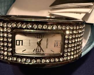 Rhinestone Cuff Waltham Watch $8.00