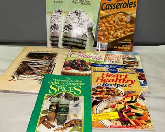 8 Cookbooks $10.00